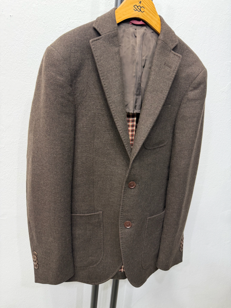 정품) 에스티듀퐁 이태리 브라운 남성 울자켓 46--1