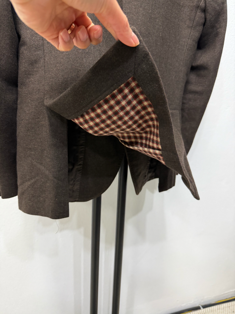 정품) 에스티듀퐁 이태리 브라운 남성 울자켓 46--4