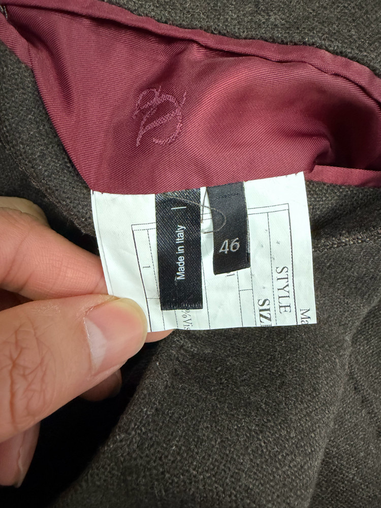 정품) 에스티듀퐁 이태리 브라운 남성 울자켓 46--6