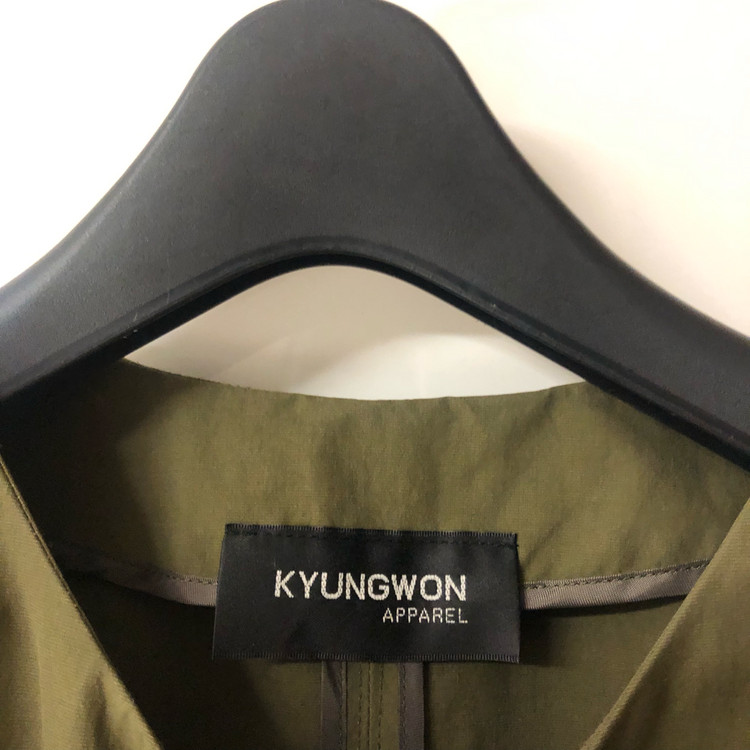 제평 경원 카키 바스락 벌룬 셔츠 롱 원피스 밴딩 하객룩 결혼식 타임마인랑방오브제미샤스타일--8