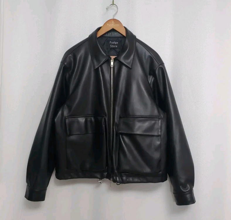 라퍼지스토어 버핑레더 패딩자켓 남성95 여성100--2