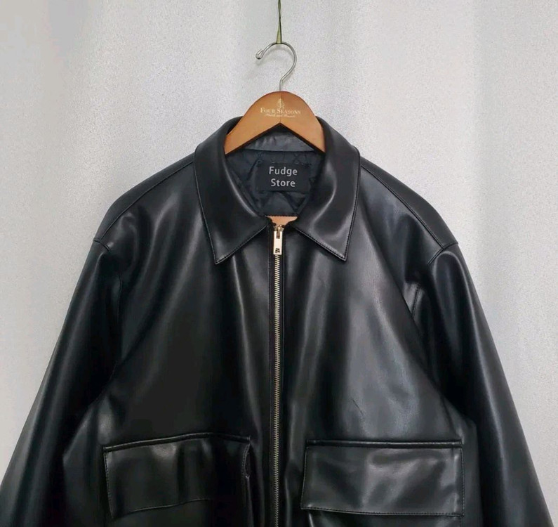 라퍼지스토어 버핑레더 패딩자켓 남성95 여성100--3