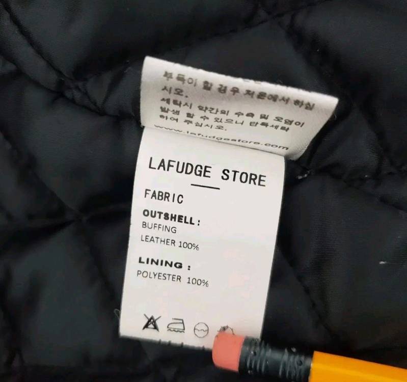 라퍼지스토어 버핑레더 패딩자켓 남성95 여성100--7