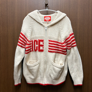 아이스비스킷 니트 후드집업 175