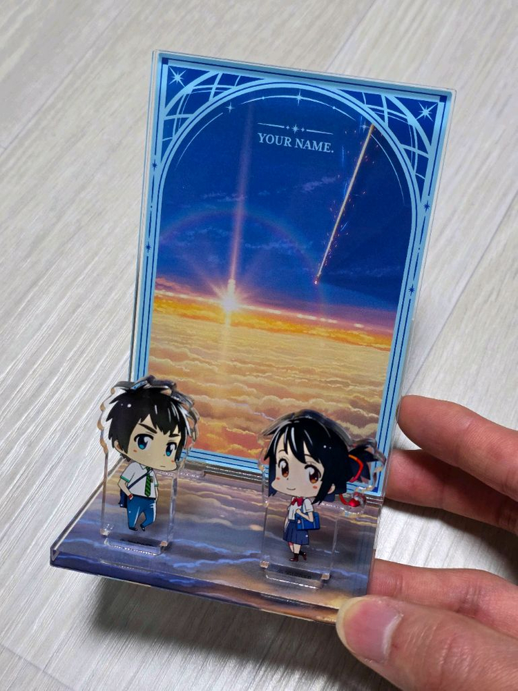 너의 이름은 팝업 아크릴 스탠드 판매 신카이 마코토 샵 굿즈 이미지