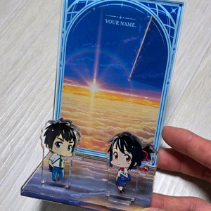너의 이름은 팝업 아크릴 스탠드 판매 신카이 마코토 샵 굿즈 이미지