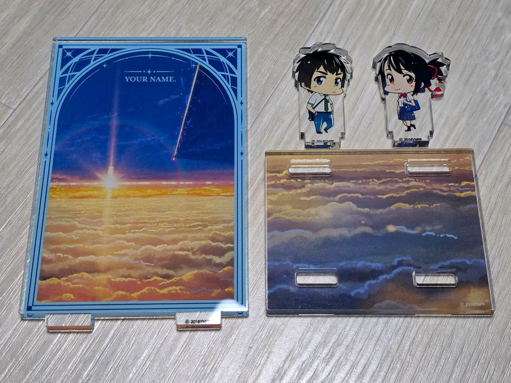 너의 이름은 팝업 아크릴 스탠드 판매 신카이 마코토 샵 굿즈 이미지