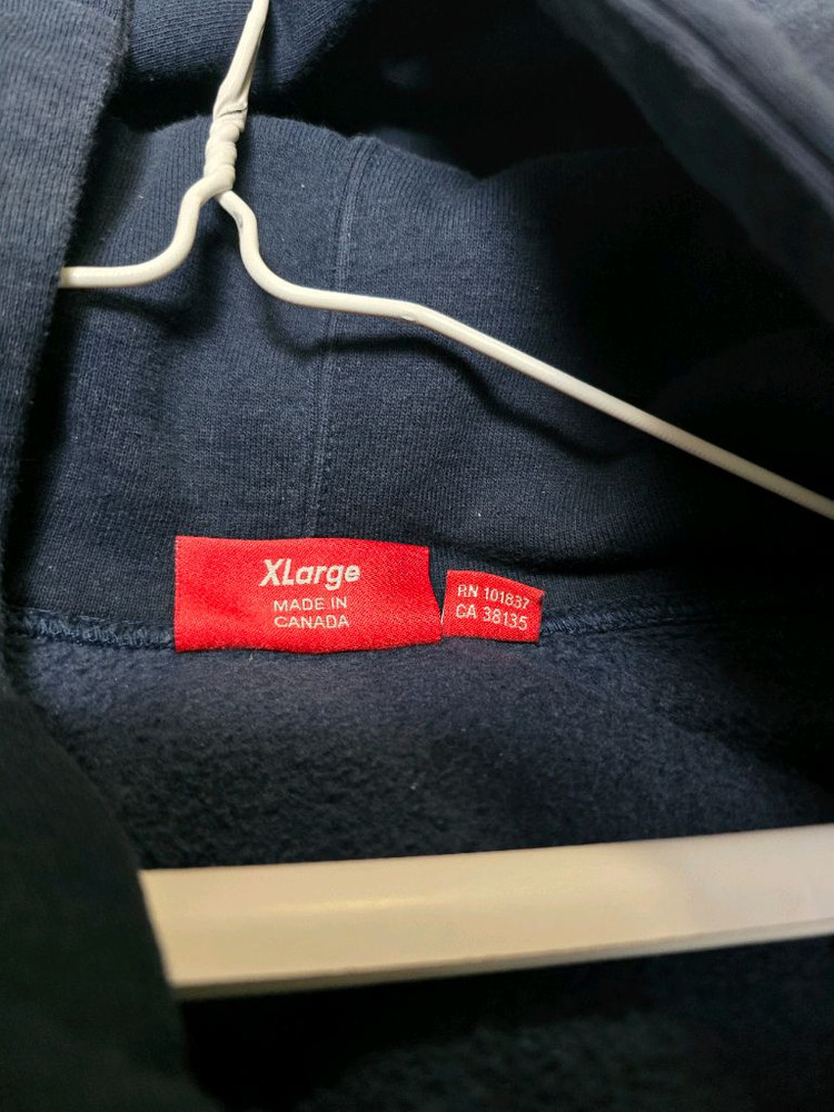 [XL] 25ss 슈프림 S 후드 네이비--3