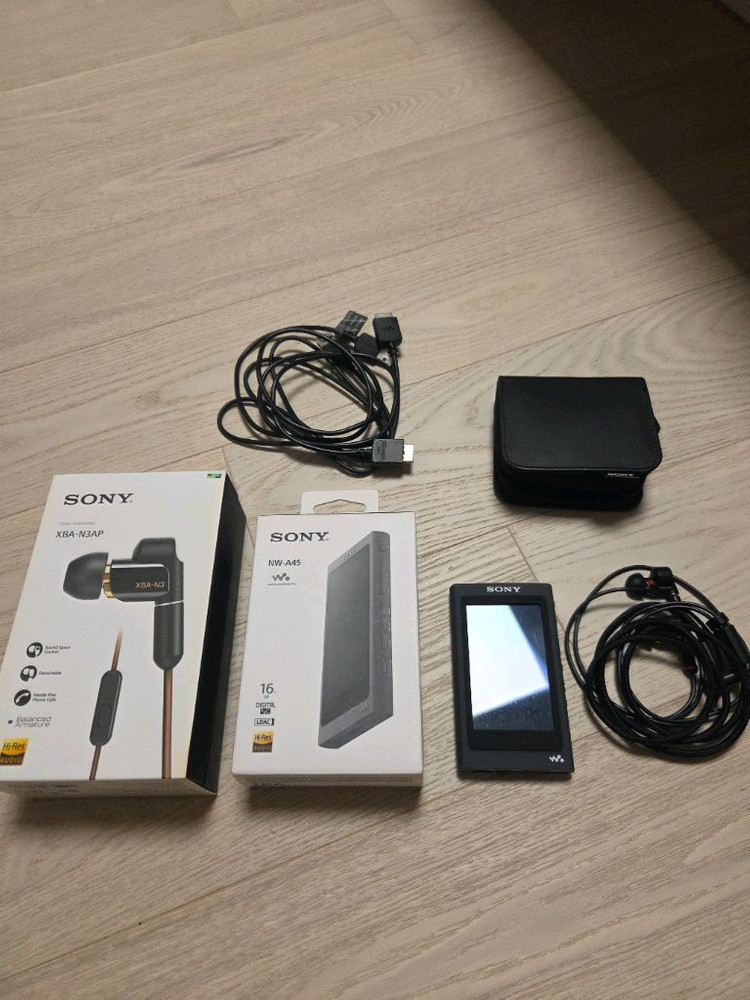 소니 워크맨 NW-A45 16GB + XBA-N3AP 이어폰--0
