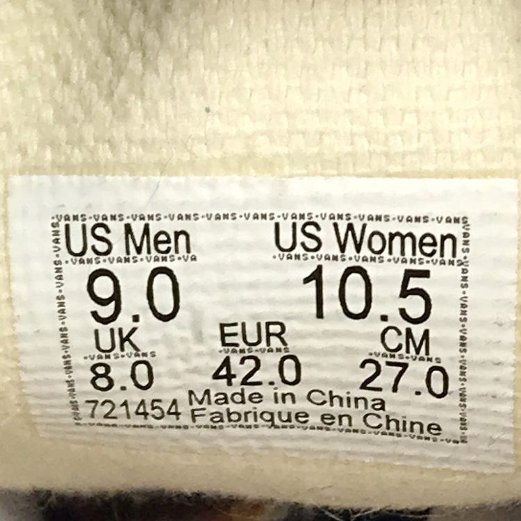 반스 어센틱 VR3 체커보드 스니커즈 신발 남성270--8