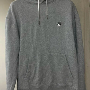 메종키츠네 그레이 후드티 xl