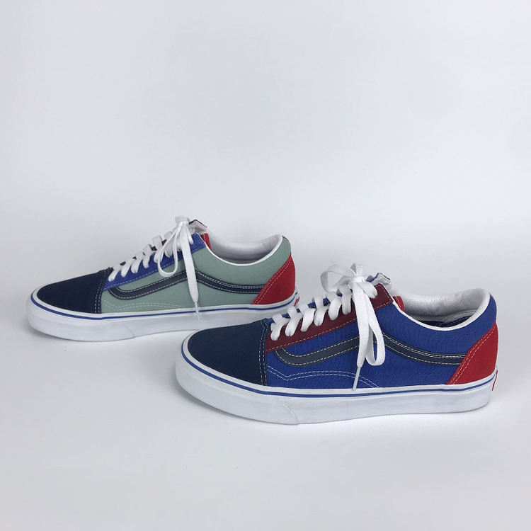 반스 vans 블루 레드 올드스쿨 스니커즈 신발 남성270--3