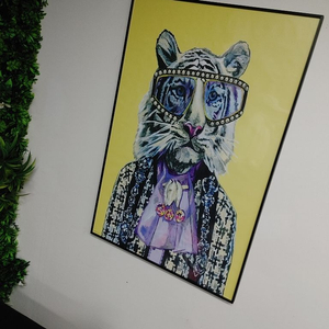 구찌 풍 호랑이그림 인테리어액자 대형그림 그림액자 팜 이미지