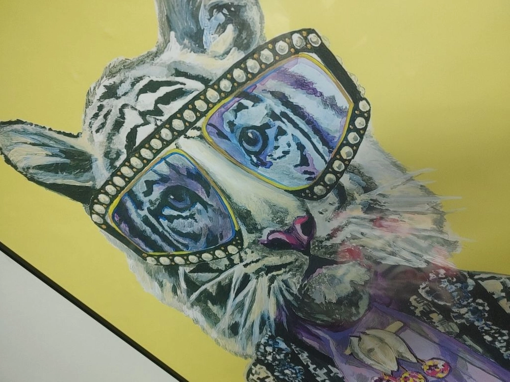 구찌 풍 호랑이그림 인테리어액자 대형그림 그림액자 팜 이미지