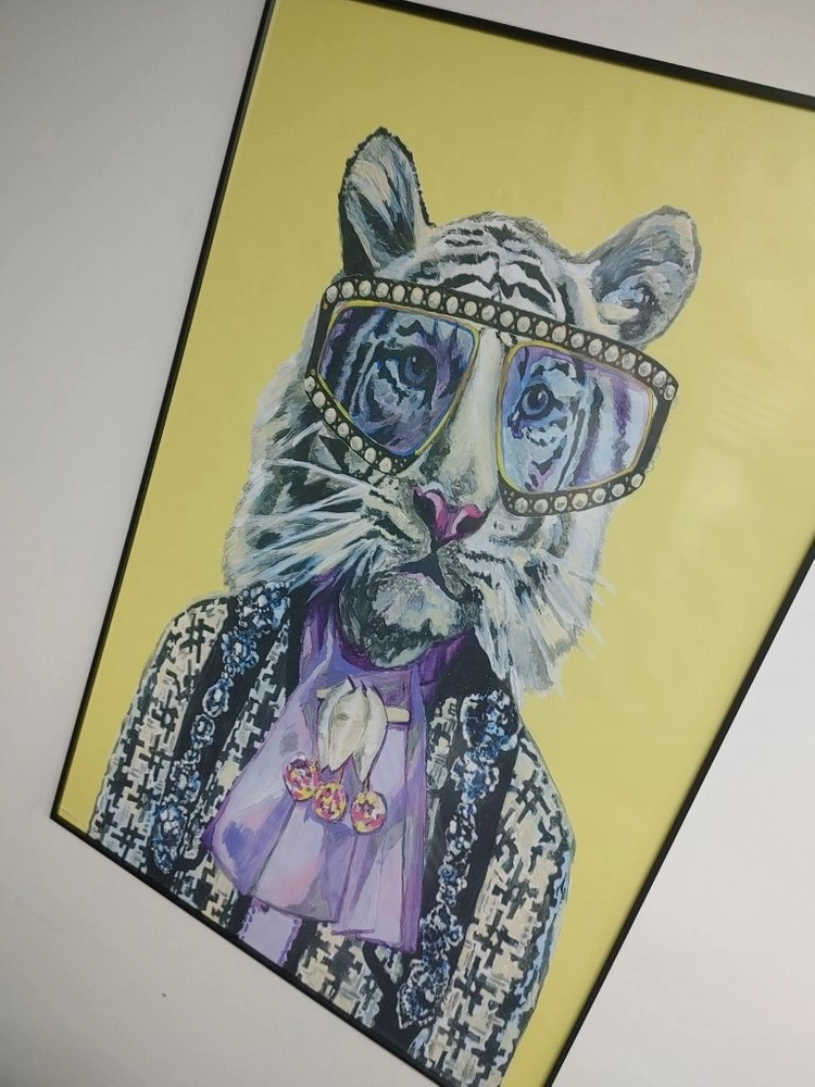 구찌 풍 호랑이그림 인테리어액자 대형그림 그림액자 팜 이미지