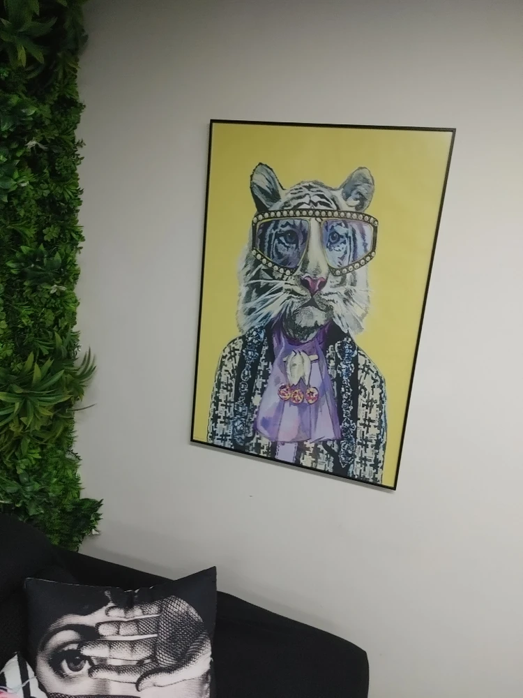 구찌 풍 호랑이그림 인테리어액자 대형그림 그림액자 팜 이미지