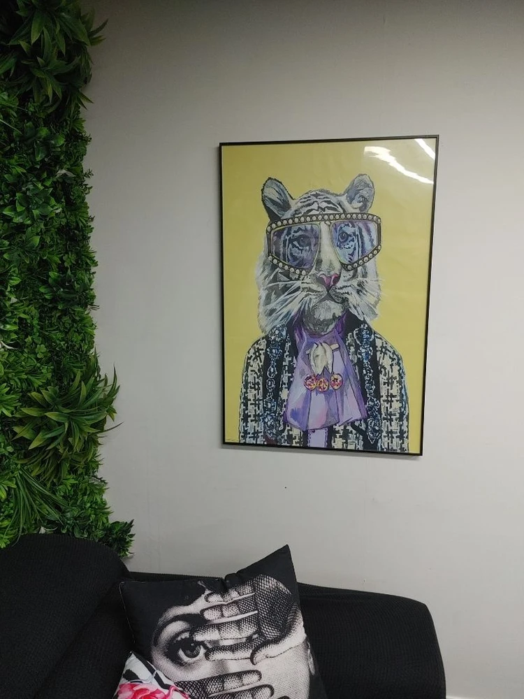 구찌 풍 호랑이그림 인테리어액자 대형그림 그림액자 팜 이미지