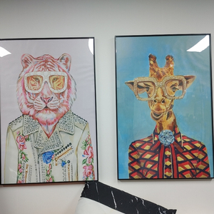 구찌 풍 기린그림 호랑이그림 그림 액자 인테리어 소품 이미지