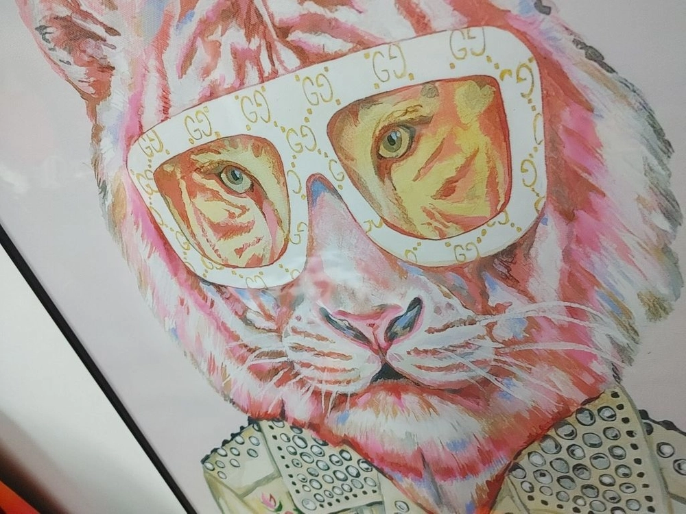 구찌 풍 기린그림 호랑이그림 그림 액자 인테리어 소품 이미지