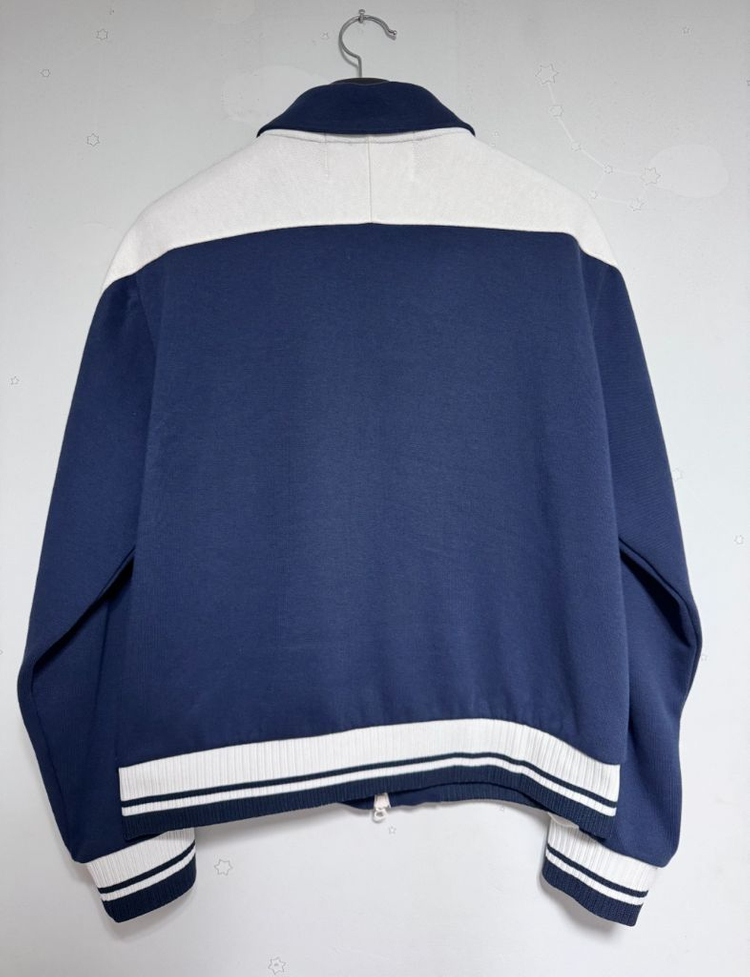 [Satur] 세터 로턴 칼라 트랙 집업 자켓 클래식 네이비--2