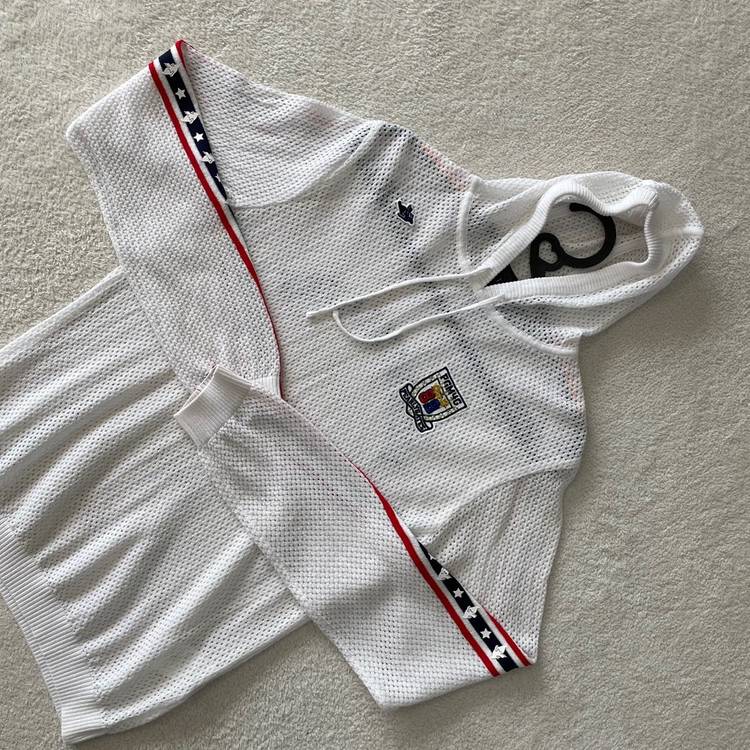 1 파리게이츠 여성 매쉬 후드니트--2