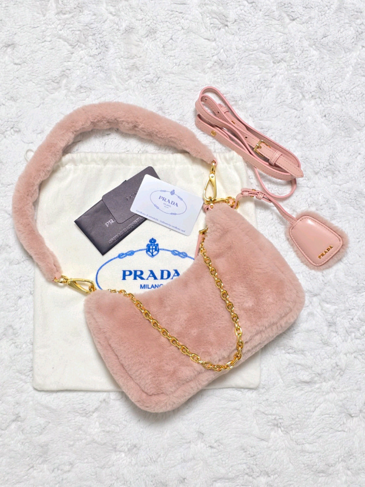 프라다 가방 리에디션 호보백 숄더백 크로스백 새상품급 (정품)프라다구찌샤넬루이비통셀린느발렌시아가토즈미우미우디올모터백--1