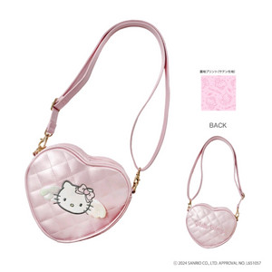 산리오 헬로키티 90s 시리즈 엔젤 천사 퀄팅 하트 모양 포쉐트 숄더백 새상품 판매합니다.