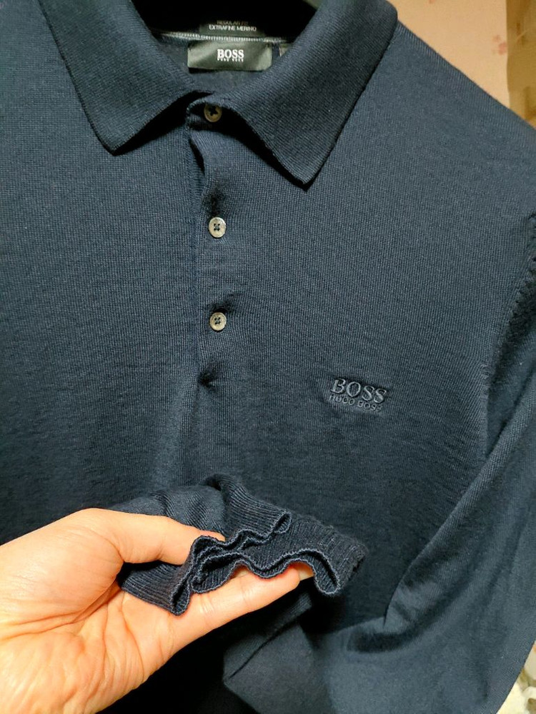 [휴고보스]BANET 메리노울100 긴팔 폴로 니트M(95~100)--9