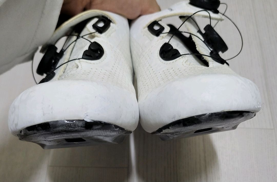 시마노 R7 RC701 로드 클릿슈즈 화이트 42 와이드 265mm 자전거 사이클--5