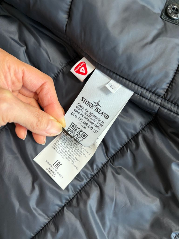 스톤아일랜드 다비드 프리마로프트 패딩 새상품급--9