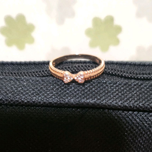 14k로즈골드 큐빅 반지 사이즈7호