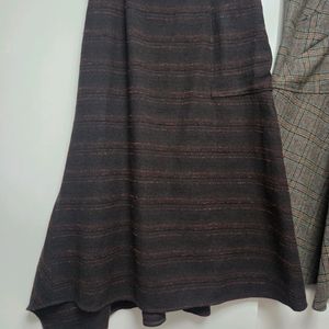 한섬(시스템)체크 드레이프 스커트