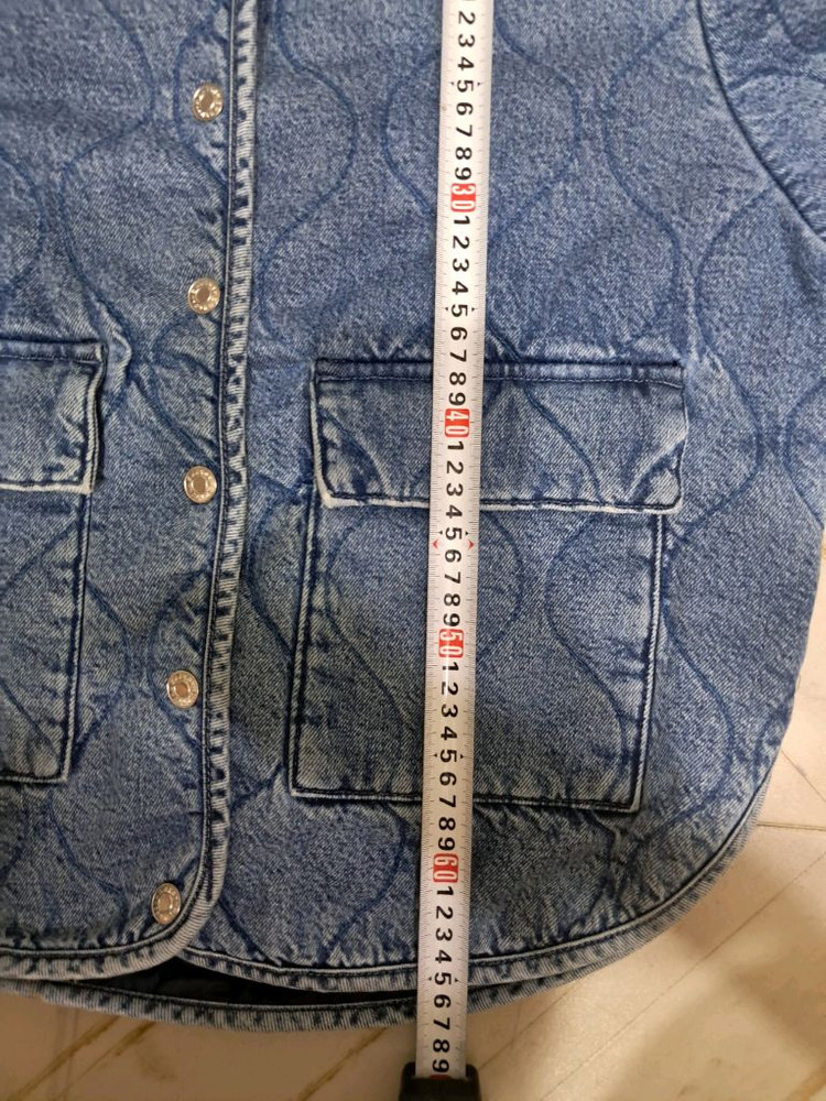 MNG 데님 오버핏 퀼팅자켓 S 55~66 가능--4