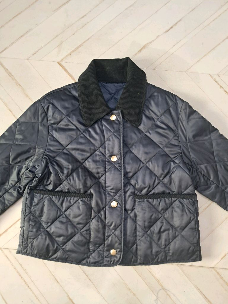 A.T.CORNER 퀼팅 자켓 다크 네이비--2