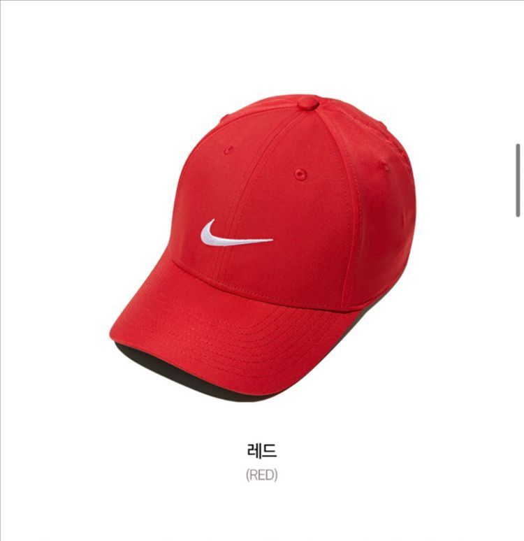 새상품 나이키 DH1640 레거시91 테크 스우시 볼캡 모자(레드)--2