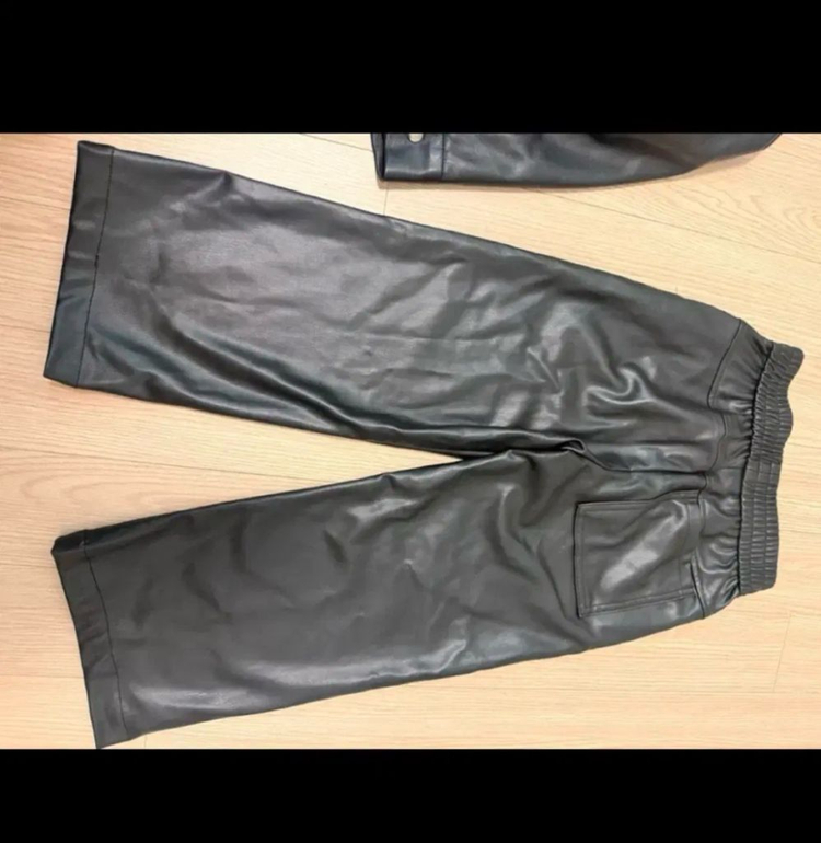 아동 옷 세트 가죽 자켓 반바지 긴바지 (사이즈 120~130정도)--9