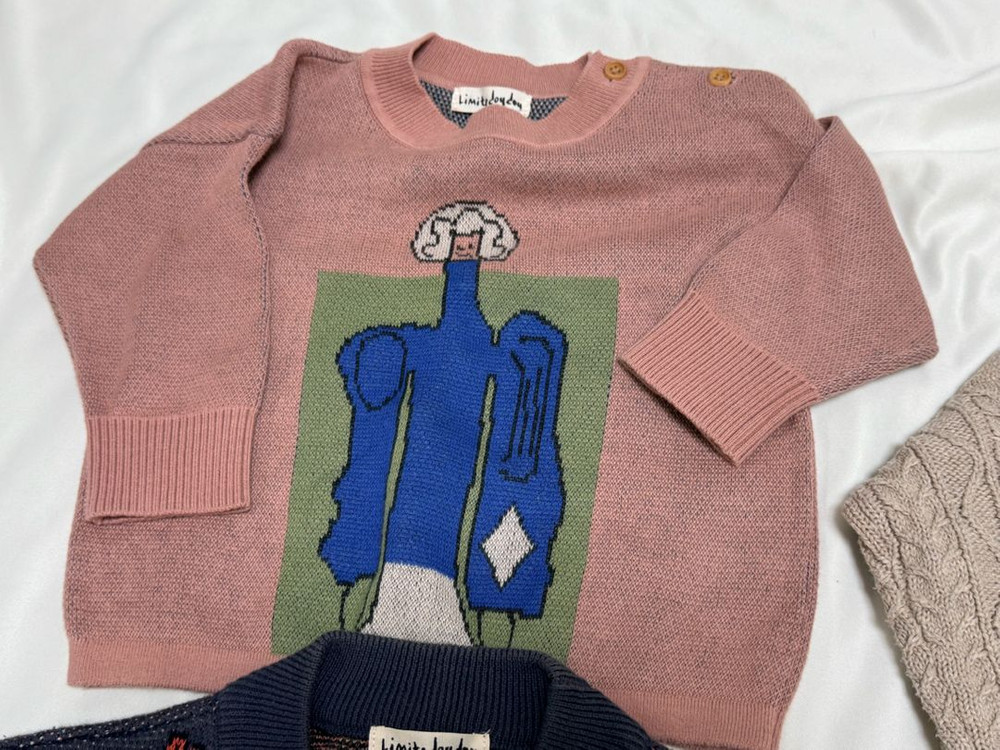 리미떼두두 니트(12m), 가디건(12m), 니트우주복(24m) 일괄--1