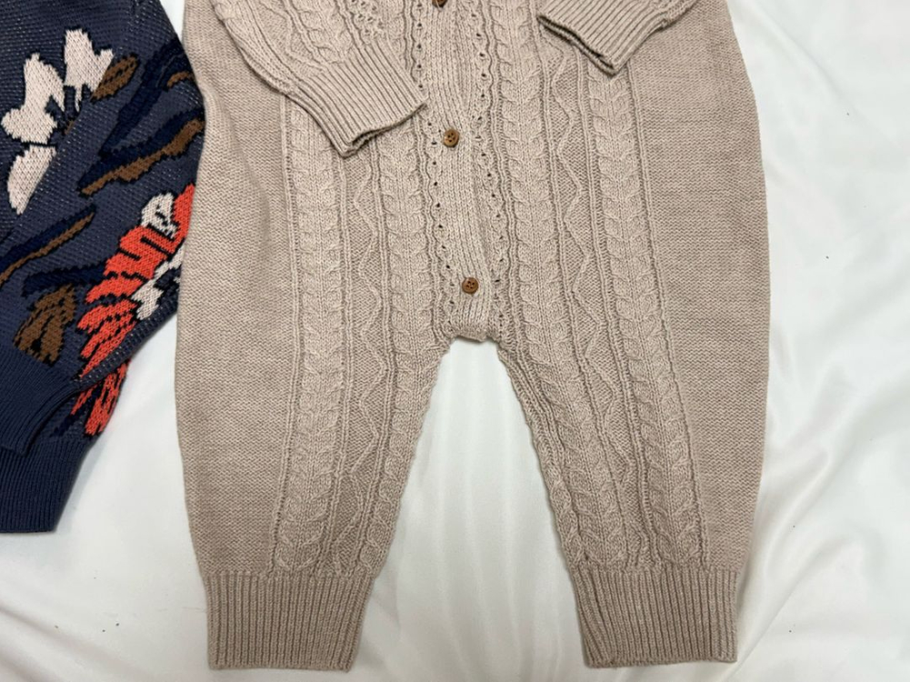 리미떼두두 니트(12m), 가디건(12m), 니트우주복(24m) 일괄--6