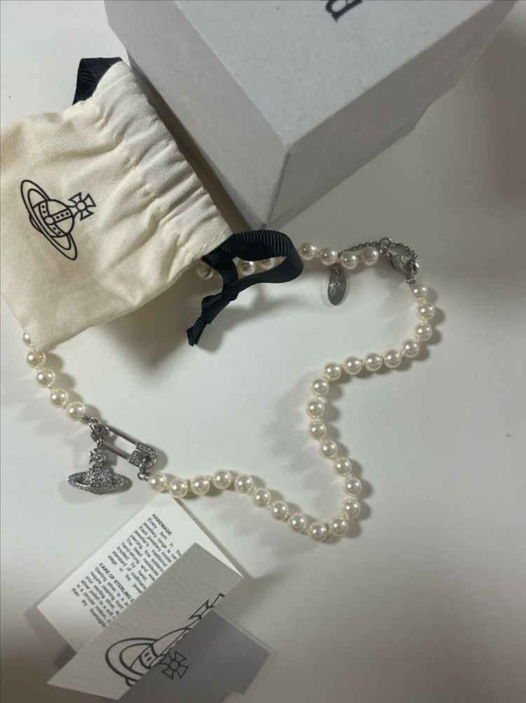 비비안웨스트우드 펄 진주 네크리스 목걸이 이미지