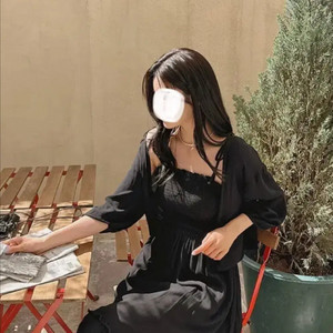 [77-99] 리리앤코 가디건 블랙 이미지