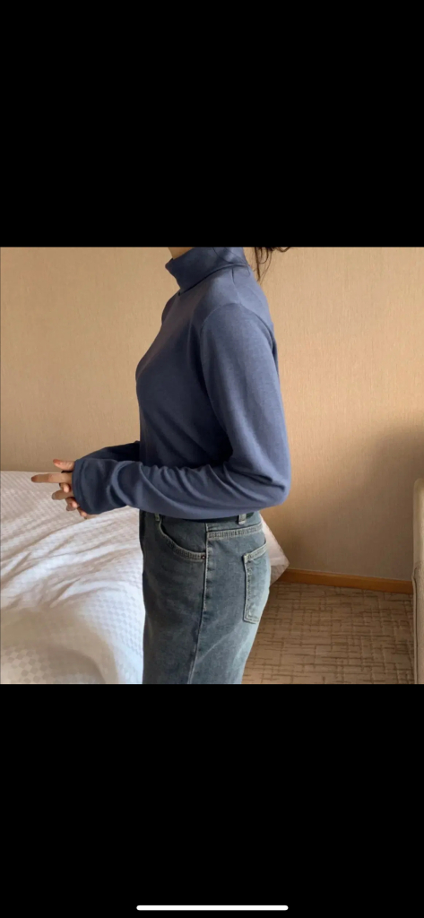 [F] 98도씨 속기모 코지 폴라티 딥블루 이미지