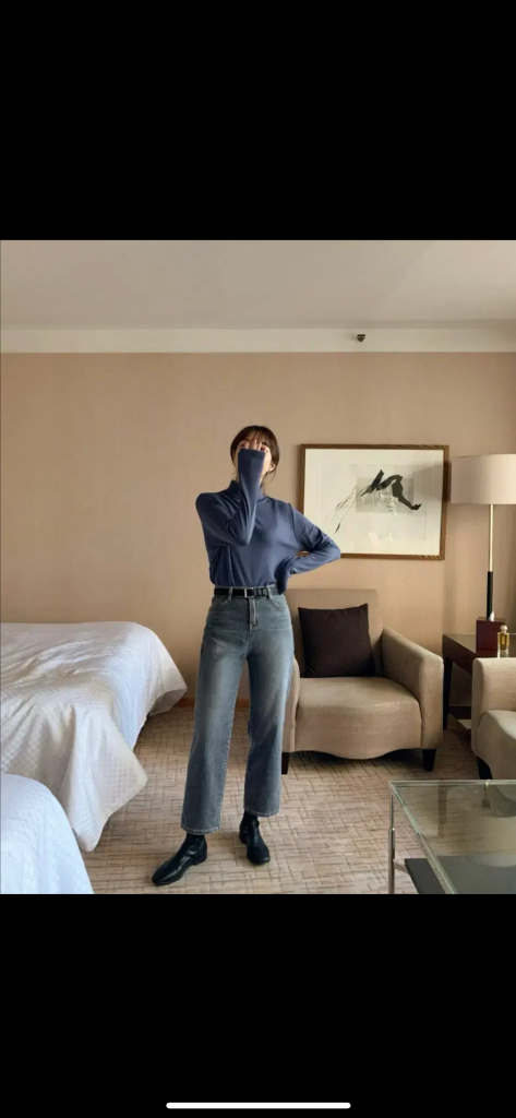 [F] 98도씨 속기모 코지 폴라티 딥블루 이미지