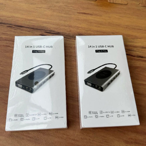 Type-C To HDMI 호환 / USB-C HUB 허브, 분배기, 어댑터 (14 IN 1 Pro) 이미지