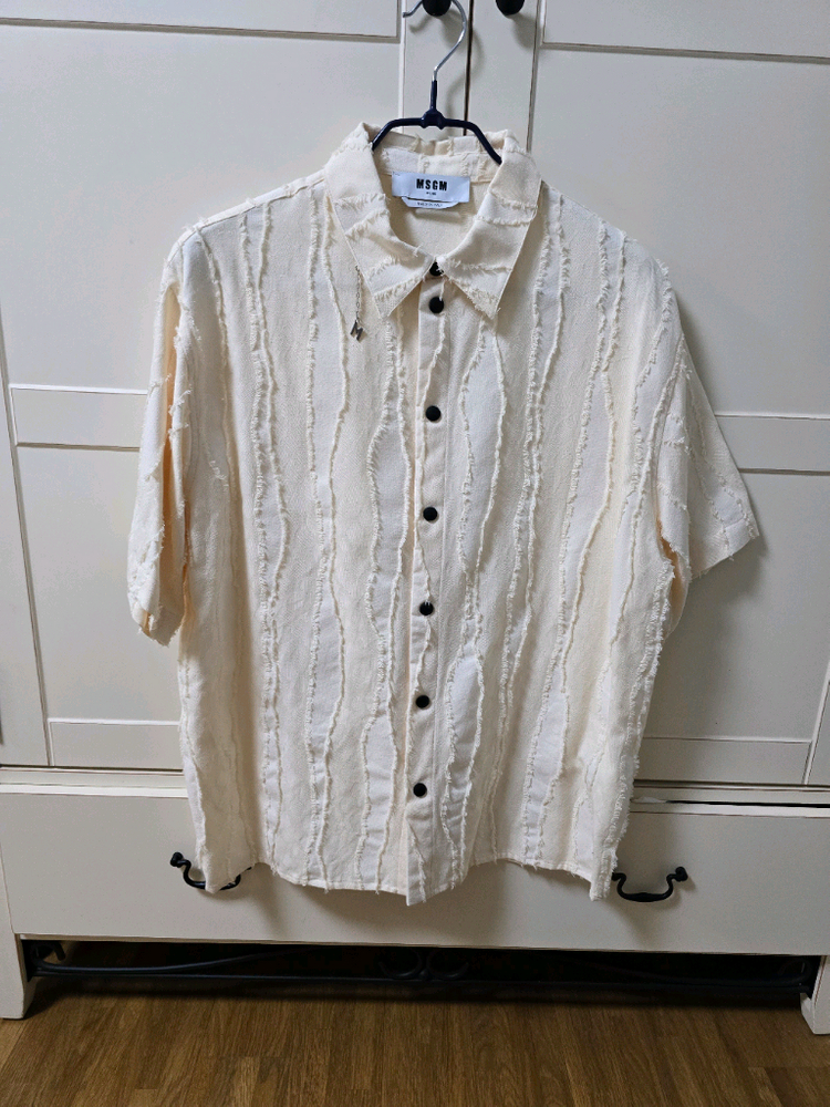 [41(L)] MSGM 솔리드 컬러 셔츠--0