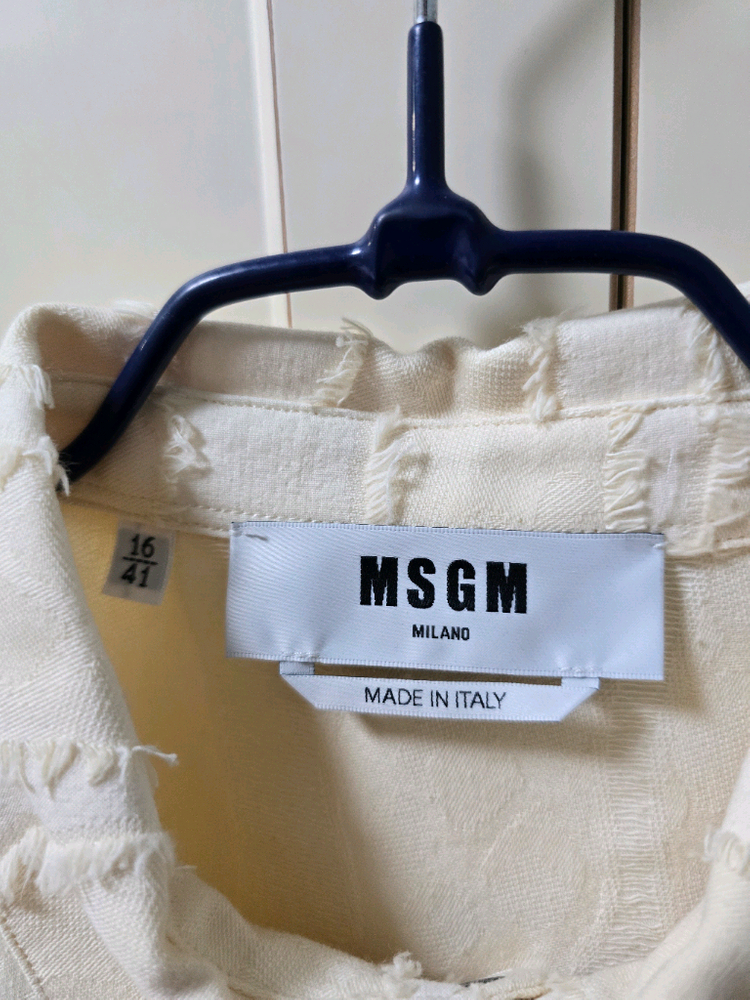 [41(L)] MSGM 솔리드 컬러 셔츠--2