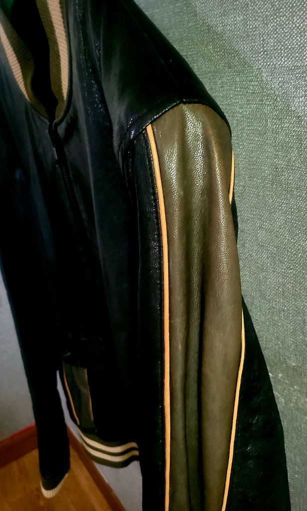 [미착용 새상품] 옴부르노 양가죽 봄버자켓--3