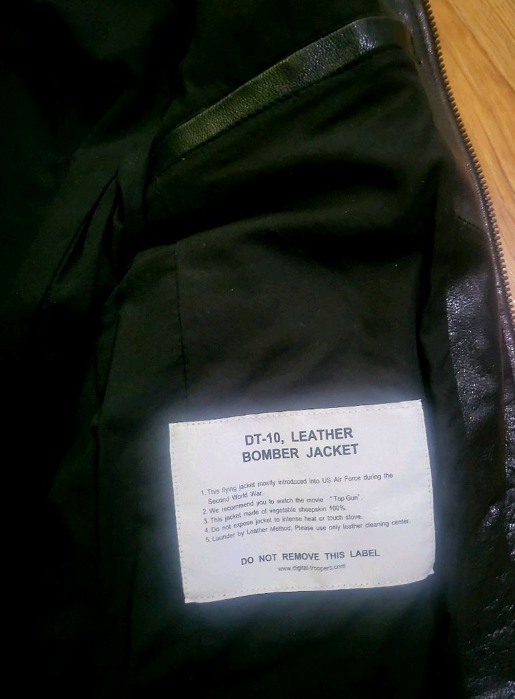 [미착용 새상품] 옴부르노 양가죽 봄버자켓--8