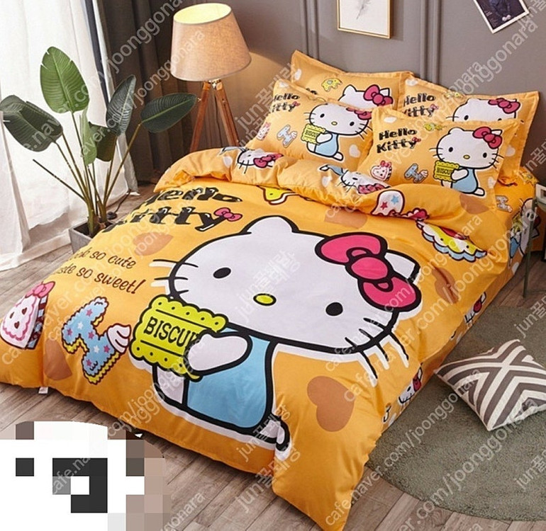 헬로키티 이불세트 침구세트 귀여운 키티 면 침대커버 이불세트 #새상품#--1