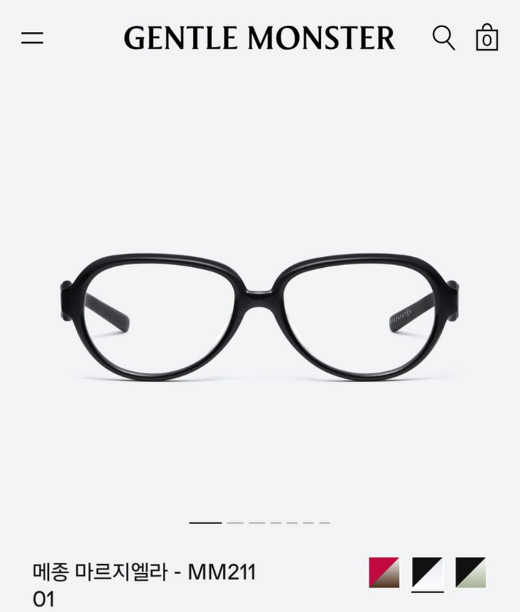 젠틀몬스터 마르지엘라 MM211 안경 이미지