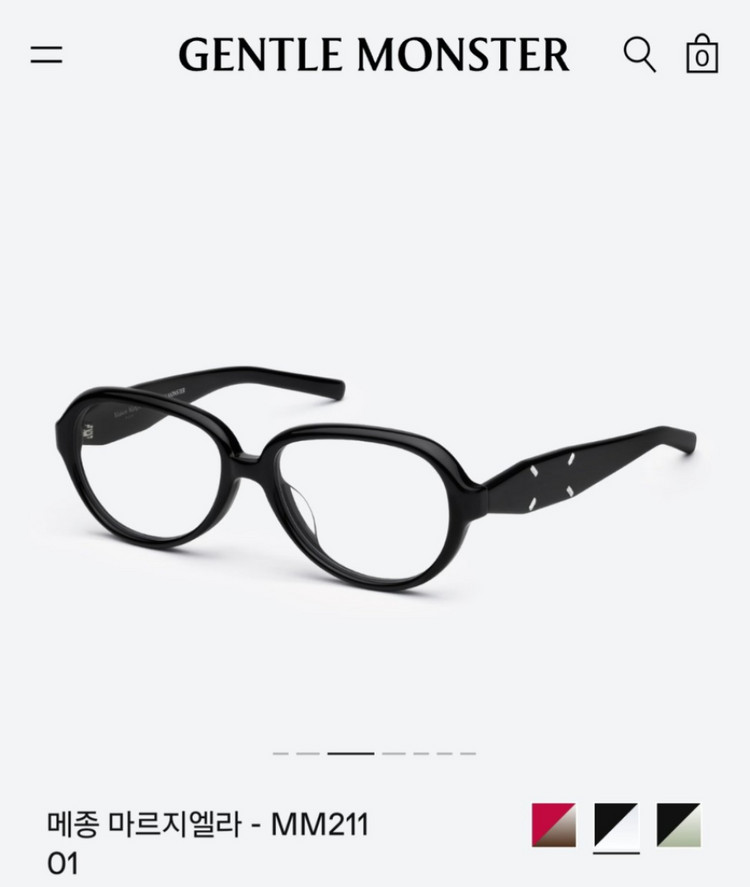 젠틀몬스터 마르지엘라 MM211 안경 이미지